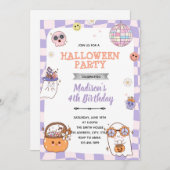 ファンキーなハロウィンパーティーの招待状 招待状 (正面/裏面)
