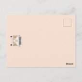 ファンキーなバースデーパーティー、70年代レトロテーマの招待状 ポストカード (裏面)