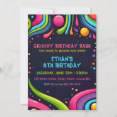 ファンキーなバースデーパーティ 招待状 (正面)