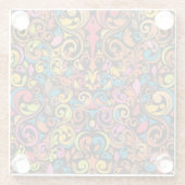 ファンキーなパターン ガラスコースター (裏面)