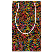 ファンキーなパターン スモールペーパーバッグ (正面)