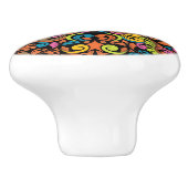 ファンキーなパターン セラミックノブ (側面)