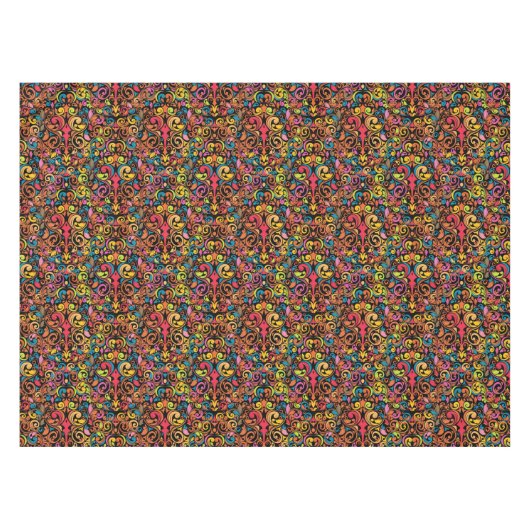 ファンキーなパターン テーブルクロス (正面(横))