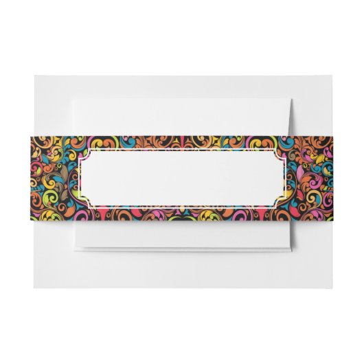 ファンキーなパターン 招待状ベリーバンド (正面例)