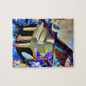 ファンキーなピアノ ジグソーパズル (横)