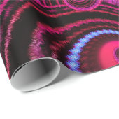 ファンキーなピンクおよびターコイズの渦巻パターン ラッピングペーパー (ロールコーナー)