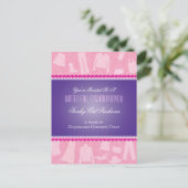 ファンキーなファッション・ショーの郵便はがき インビテーションポストカード (スタンド正面)