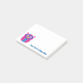 ファンキーなフクロウの付箋 ポストイット (アングル)