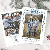 ファンキーなブルークリスマスボウリボン 5枚目の写真 シーズンカード