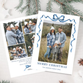 ファンキーなブルークリスマスボウリボン 5枚目の写真 シーズンカード