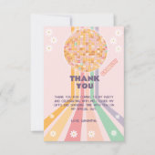 ファンキーなレトロダイシーディスコバースデー サンキューカード (正面)