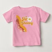 ファンキーなレトロビンテージの2歳の誕生日 ベビーTシャツ (正面)