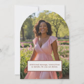 ファンキーなレトロ・バースデー・招待状 ミッドセンチュリー・モダン 招待状 (裏面)