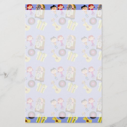 ファンキーな五十年代 便箋 (正面)