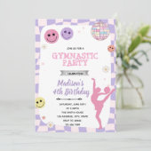 ファンキーな体操パーティーの招待状 招待状 (スタンド正面)