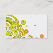 ファンキーな円の名刺のデザイン 名刺 (裏面)