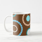 ファンキーな円-マグ コーヒーマグカップ (左)