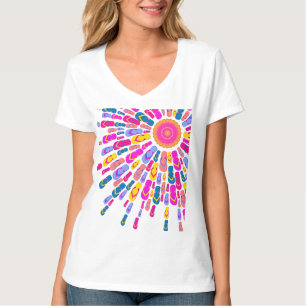 ファンキーな夏日曜日は光線のTシャツを急変します Tシャツ