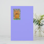 ファンキーな子犬 便箋 (スタンド正面)