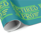 ファンキーな引用文の退職したな包装紙 ラッピングペーパー (ロールコーナー)