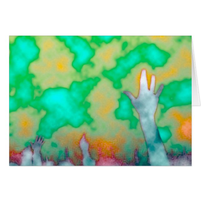 ファンキーな手カード (正面横)