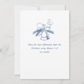 ファンキーな手描きのクリスマス・ホリデーパーティ 招待状 (裏面)