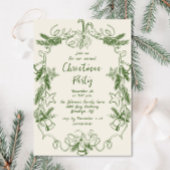 ファンキーな手描きのクリスマス・ホリデーパーティ 招待状