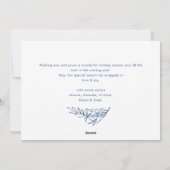 ファンキーな手描き落書きレトロクリスマス シーズンカード (裏面)