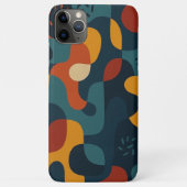 ファンキーな暗色の不定形模様アート Case-Mate iPhoneケース (裏面)