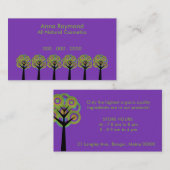 ファンキーな木の名刺 名刺 (正面/裏面)