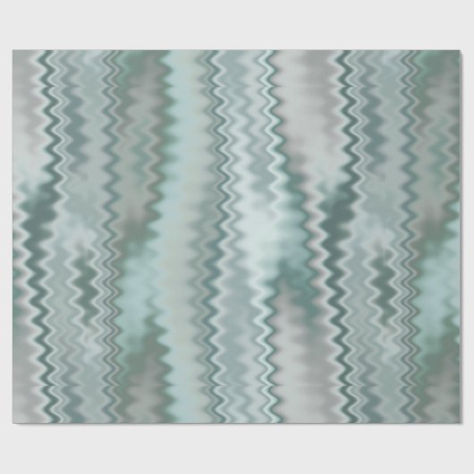 ファンキーな水の任意ジグザグ形のフラクタルパターン ラッピングペーパー (フラット)