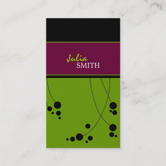 ファンキーな点の名刺 名刺 (正面)