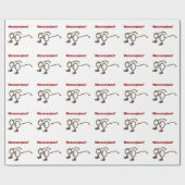 ファンキーな無くなった接眼レンズの漫画 ラッピングペーパー (フラット)