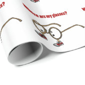 ファンキーな無くなった接眼レンズの漫画 ラッピングペーパー (ロールコーナー)