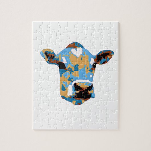 ファンキーな牛 ジグソーパズル (縦)