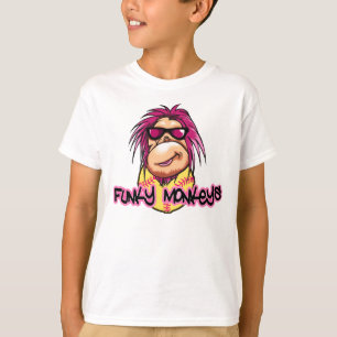 ファンキーな猿の子供のTシャツ Tシャツ