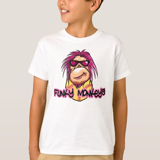 ファンキーな猿の子供のTシャツ Tシャツ (正面)