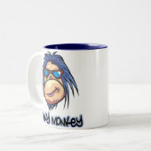 ファンキーな猿 ツートーンマグカップ (正面左)