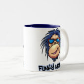 ファンキーな猿 ツートーンマグカップ (正面右)