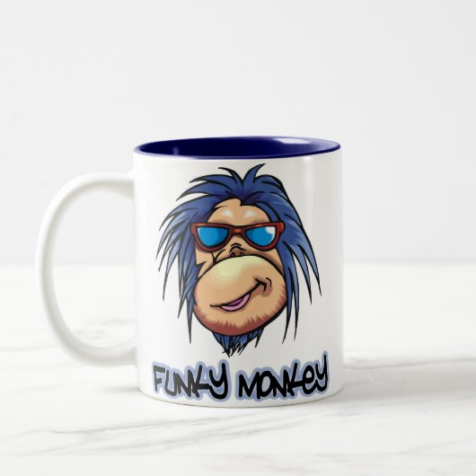 ファンキーな猿 ツートーンマグカップ (左)