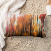 ファンキーな秋の抽象芸術の枕 ランバークッション (ブランケット)