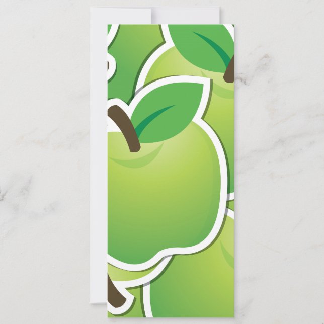 ファンキーな緑のリンゴ (正面)