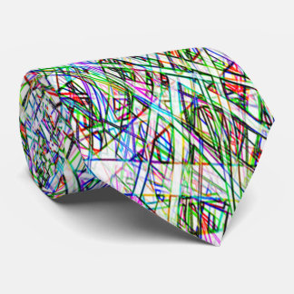 ファンキーな色のストライプのなタイ ネクタイ