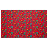 ファンキーな花パターン ファブリック (ファットクォーター)