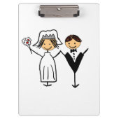 ファンキーな花嫁及び新郎 クリップボード (正面)