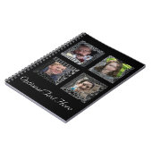 ファンキーな落書きの額縁のコラージュ ノートブック (左側)