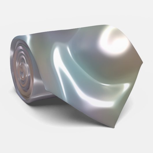 ファンキーな虹色の抽象的なペアリーの白の光沢 ネクタイ (ロール)