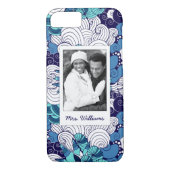 ファンキーな貝殻パターン|あなたの写真及び名前 Case-Mate iPhoneケース (裏面)