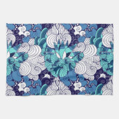 ファンキーな貝殻パターン キッチンタオル (横)