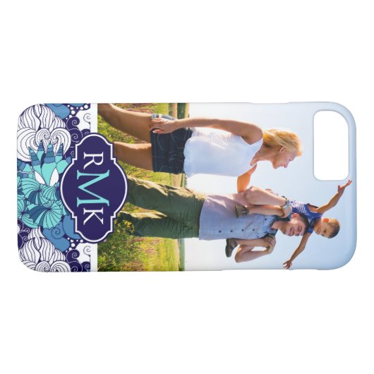 ファンキーな貝殻Pattern|あなたの写真及びモノグラム Case-Mate iPhoneケース (裏面(横))